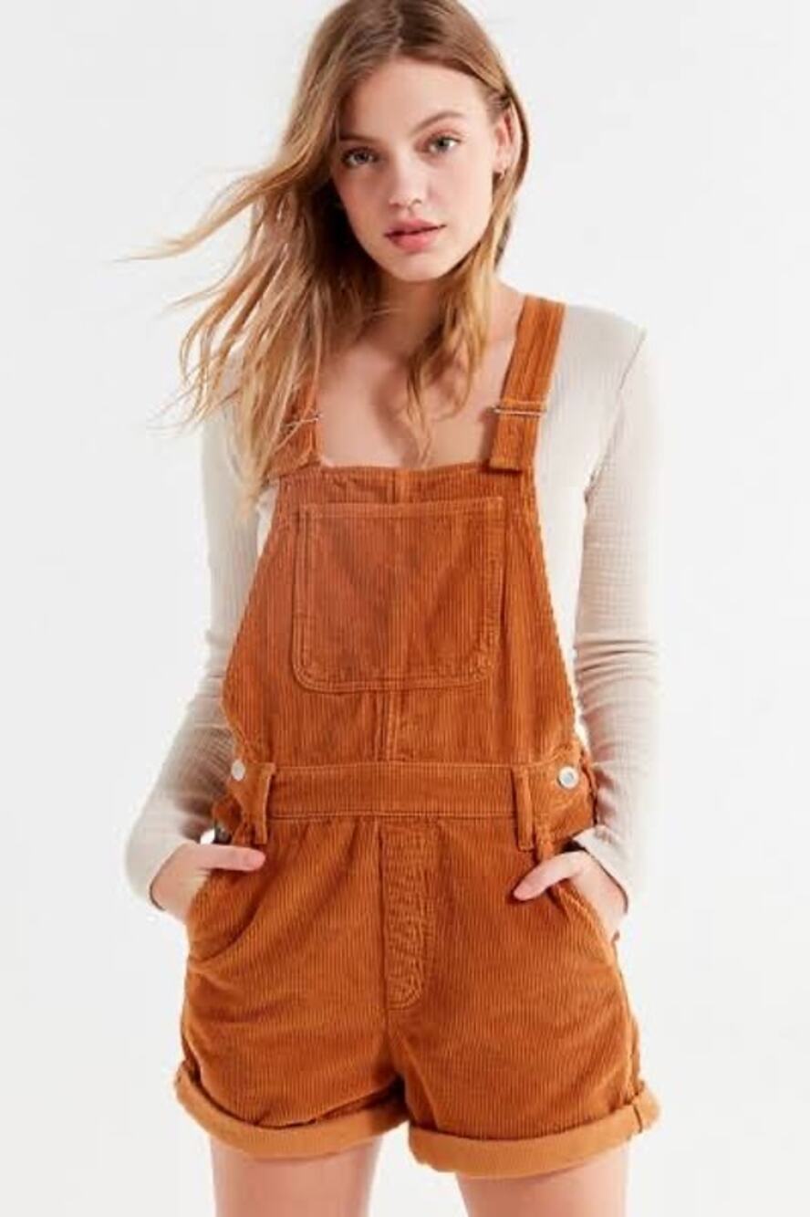 Linda Corduroy shortall overall from urban outfitters, BDG